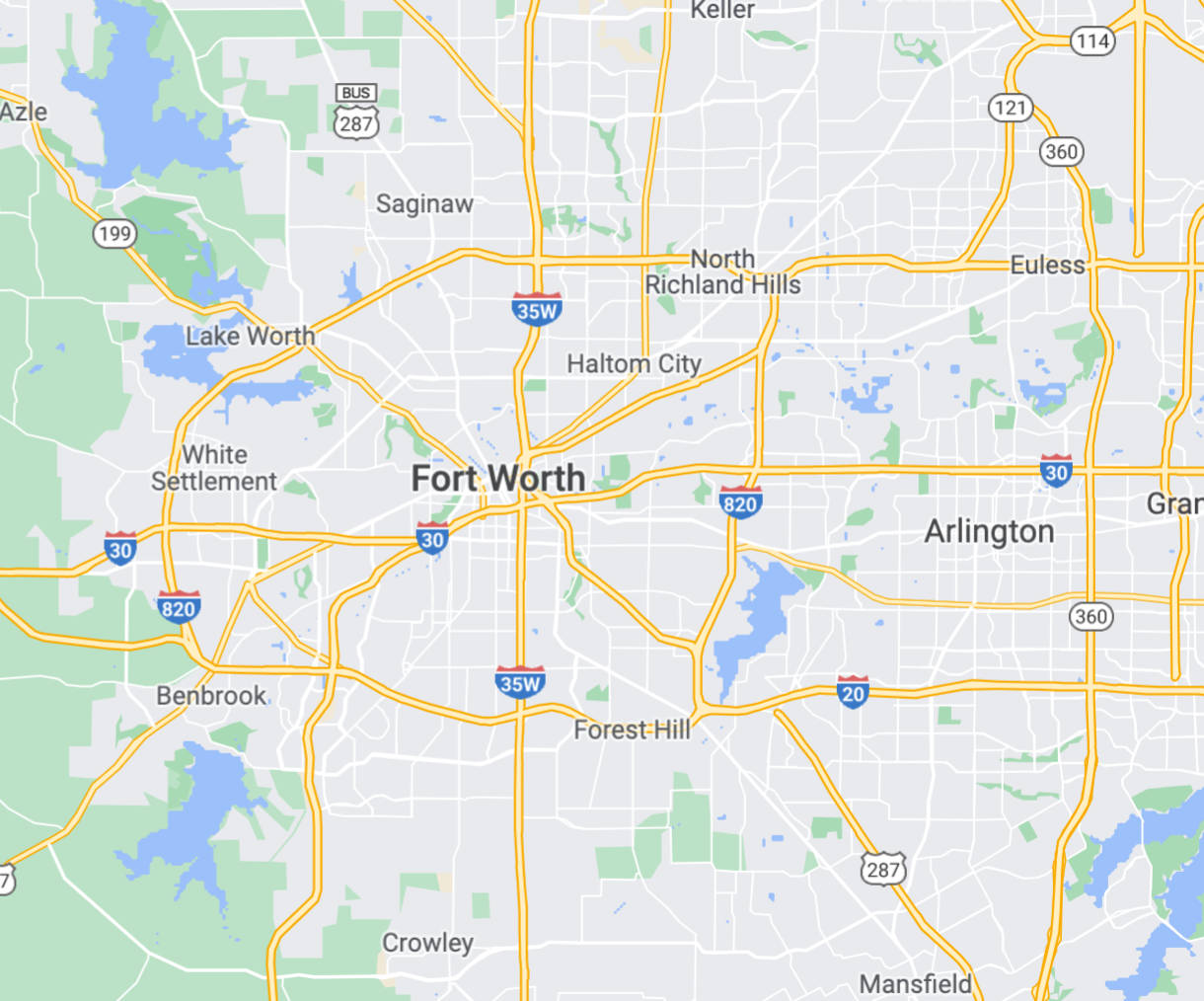 Fort Worth Map